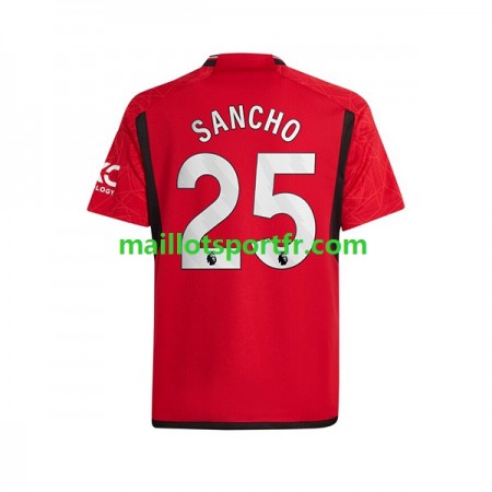 Maillot de Foot Manchester United Sancho 25 Domicile 2023/24